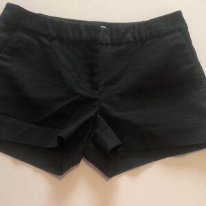 Michael Kors Black Tailored Cotton Shorts | Size 4 | Classic Fit